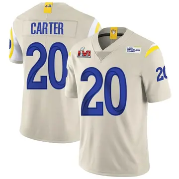 Youth Nike Los Angeles Rams TJ Carter Bone Vapor Super Bowl LVI Bound Jersey - Limited