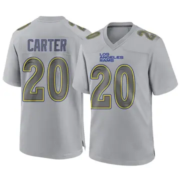 Youth Nike Los Angeles Rams TJ Carter Gray Atmosphere Fashion Jersey - Game