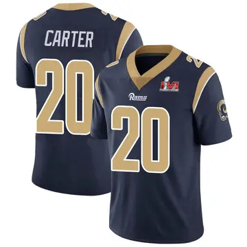 Youth Nike Los Angeles Rams TJ Carter Navy Team Color Vapor Untouchable Super Bowl LVI Bound Jersey - Limited