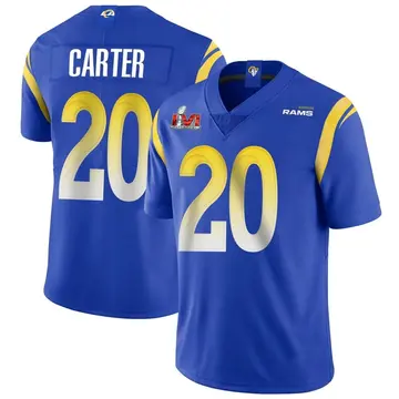 Youth Nike Los Angeles Rams TJ Carter Royal Alternate Vapor Untouchable Super Bowl LVI Bound Jersey - Limited