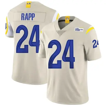 Youth Nike Los Angeles Rams Taylor Rapp Bone Vapor Jersey - Limited