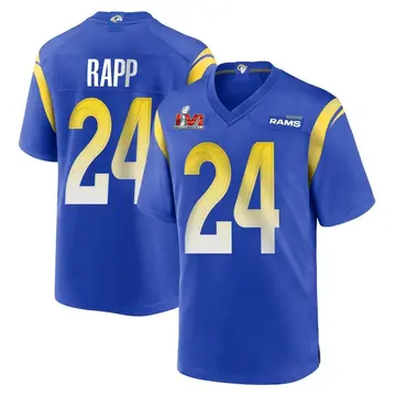 Youth Nike Los Angeles Rams Taylor Rapp Royal Alternate Super Bowl LVI Bound Jersey - Game