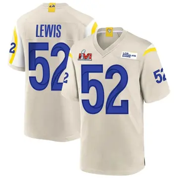 Youth Nike Los Angeles Rams Terrell Lewis Bone Super Bowl LVI Bound Jersey - Game