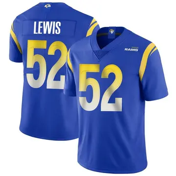 Youth Nike Los Angeles Rams Terrell Lewis Royal Alternate Vapor Untouchable Jersey - Limited