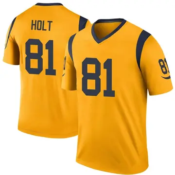 Youth Nike Los Angeles Rams Torry Holt Gold Color Rush Jersey - Legend