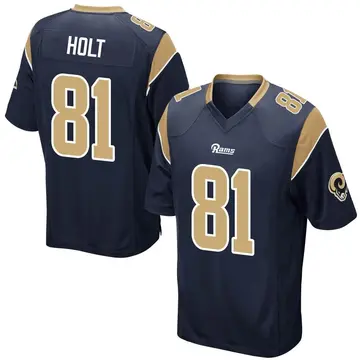 Youth Nike Los Angeles Rams Torry Holt Navy Team Color Jersey - Game