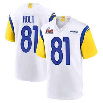 Youth Nike Los Angeles Rams Torry Holt White Super Bowl LVI Bound Jersey - Game
