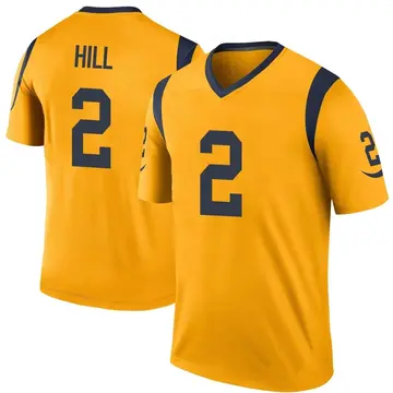 Youth Nike Los Angeles Rams Troy Hill Gold Color Rush Jersey - Legend