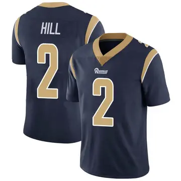 Youth Nike Los Angeles Rams Troy Hill Navy Team Color Vapor Untouchable Jersey - Limited