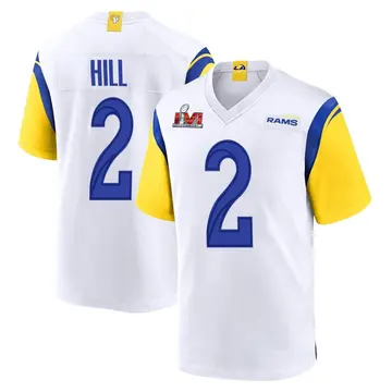 Youth Nike Los Angeles Rams Troy Hill White Super Bowl LVI Bound Jersey - Game