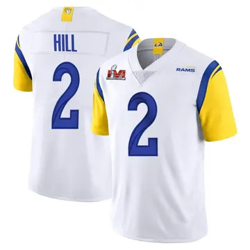 Youth Nike Los Angeles Rams Troy Hill White Vapor Untouchable Super Bowl LVI Bound Jersey - Limited