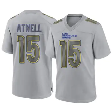 Youth Nike Los Angeles Rams Tutu Atwell Gray Atmosphere Fashion Jersey - Game
