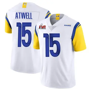 Youth Nike Los Angeles Rams Tutu Atwell White Vapor Untouchable Super Bowl LVI Bound Jersey - Limited