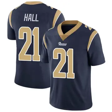 Youth Nike Los Angeles Rams Tyler Hall Navy Team Color Vapor Untouchable Jersey - Limited