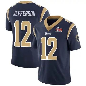 Youth Nike Los Angeles Rams Van Jefferson Navy Team Color Vapor Untouchable Super Bowl LVI Bound Jersey - Limited