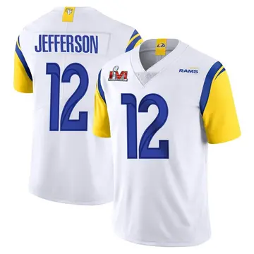 Youth Nike Los Angeles Rams Van Jefferson White Vapor Untouchable Super Bowl LVI Bound Jersey - Limited
