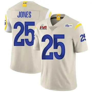 Youth Nike Los Angeles Rams Xavier Jones Bone Vapor Super Bowl LVI Bound Jersey - Limited