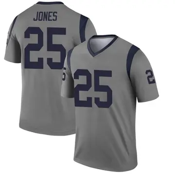 Youth Nike Los Angeles Rams Xavier Jones Gray Inverted Jersey - Legend