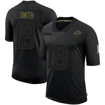 Youth Nike Los Angeles Rams Xavier Smith Black 2020 Salute To Service Jersey - Limited